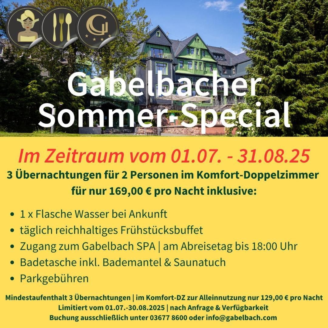 Berg & Spa Hotel Gabelbach Ilmenau Exteriér fotografie